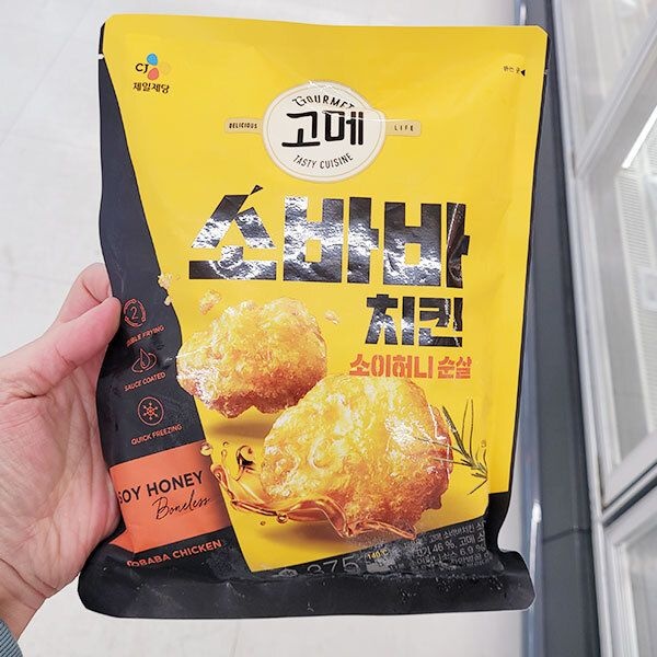 고메 소바바 치킨 소이허니 순살 375g 아이스박스포장