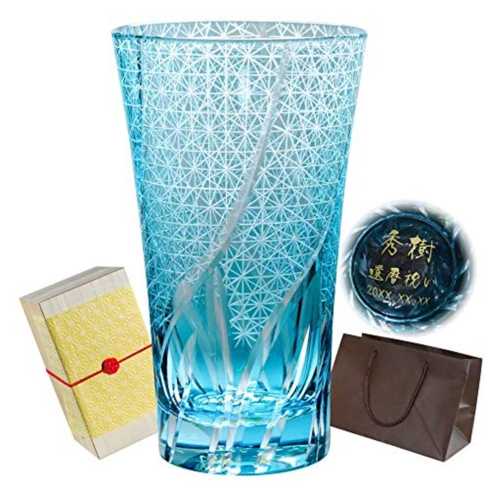 [해외] 키리코 글라스 일본 위스키잔 400 ml 크리스탈 맥주 사케