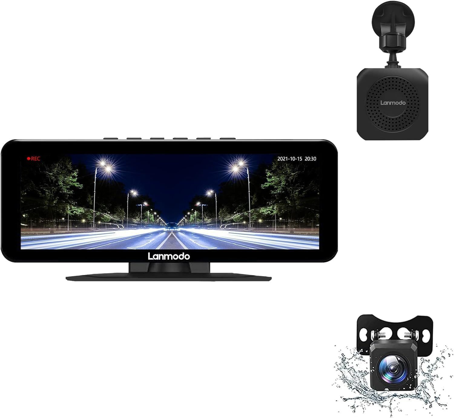 [해외] Lanmodo 란모도 Vast M1 나이트비전 블랙박스 초강력 야간투시 후방카메라포함