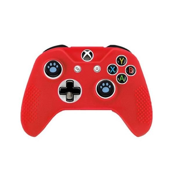 갬맥 S 패드 실리콘 커버 레드 + 아날로그 스틱 블루, 1세트 one option