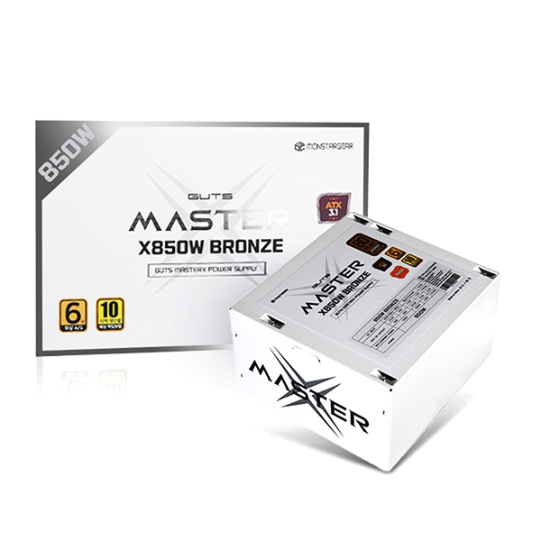 [오늘출발] 몬스타 가츠 MASTERX X850W 80PLUS브론즈 화이트 ATX3.1