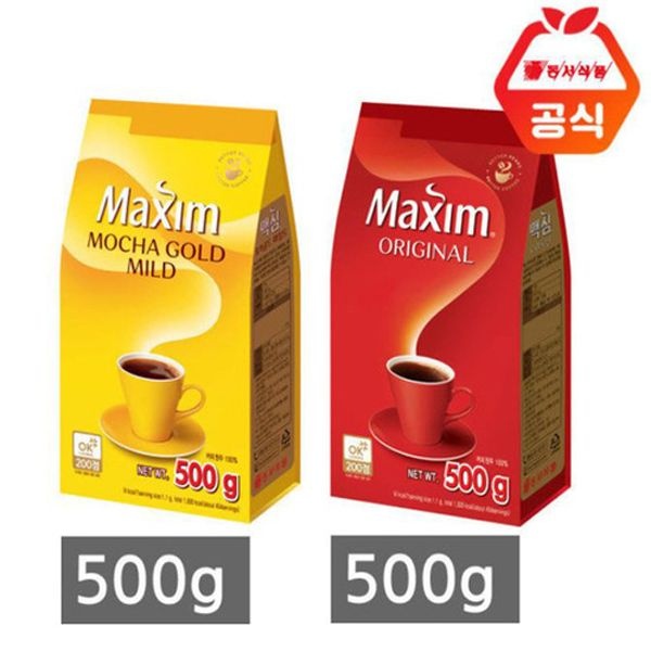 [맥심] 모카골드 마일드 / 오리지널 500g 리필커피