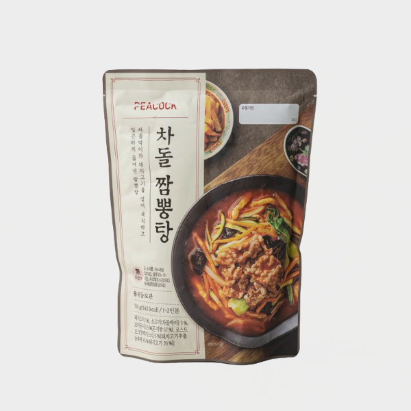 피코크 차돌 짬뽕탕 500g 2개 면류 진한맛