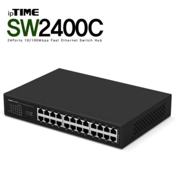 아이피타임(ipTIME) [에이치플러스몰] ipTIME(아이피타임) SW2400C 24포트 스위칭 허브