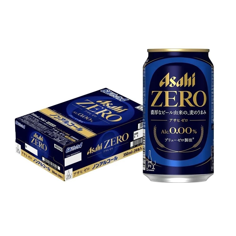 아사히 [무료배송] 일본 논알콜 아사히 제로 맥주맛 음료 350ml 24개입 1박스