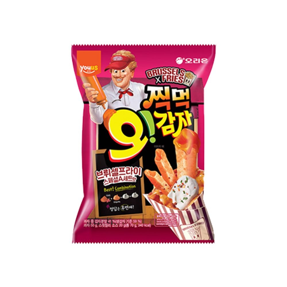 오리온 오리온 오감자찍먹 브뤼셀프라이 스페셜A세트맛 70g x 4개
