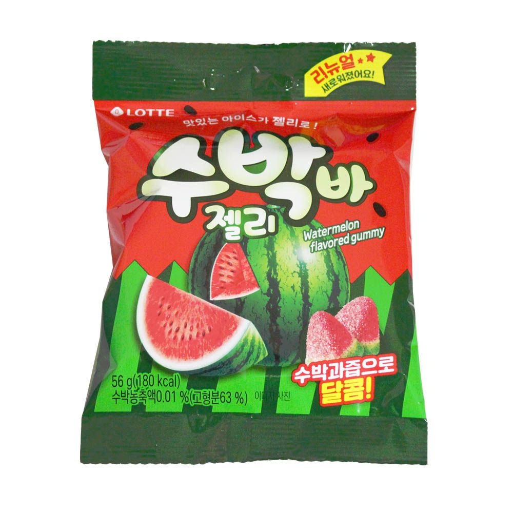 [오늘출발] 롯데웰푸드 롯데 수박바젤리 56g