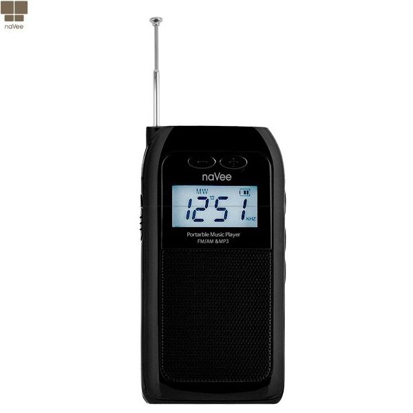 NAVEE 미니 라디오 스피커라디오 등산라디오 캠핑라디오 휴대용라디오 FM라디오 오디오 헤드폰 이어폰 주방라디오