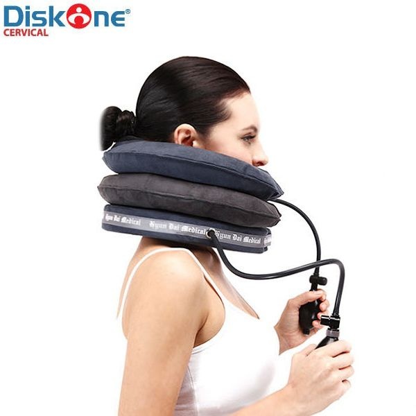 HD 디스크팡 목디스크 견인기 목보호대 목지지대 경추지지대 부목 머리지지대 목견인기 에어펌프 디스크 머리고