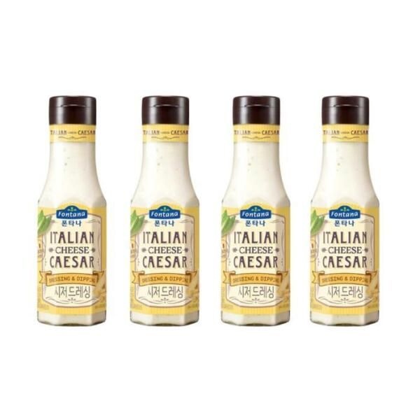[셀러허브 식품] 폰타나 간편 샐러드 이탈리안 시저 드레싱 260g X4병