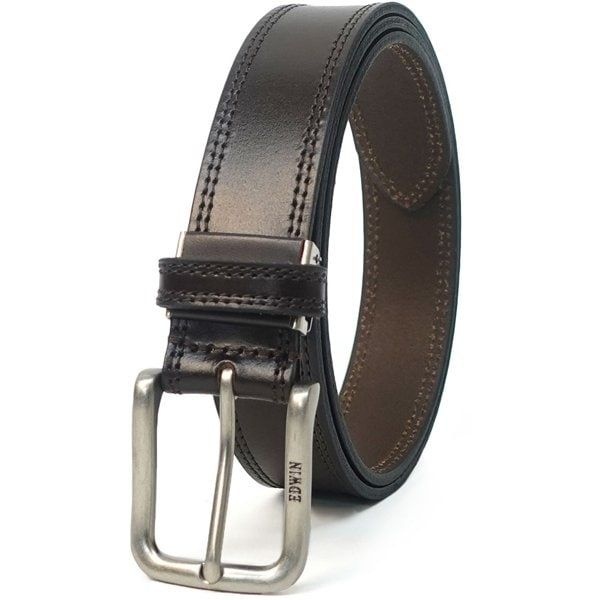 에두윈 EDWIN 22269286 0111128 일본산 35MM W 스티치 벨트 D.BROWN] 154252
