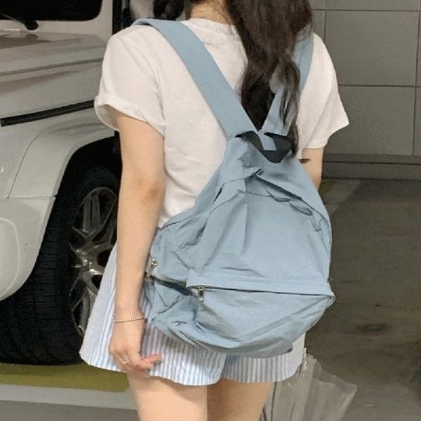 무배  나일론 파스텔 바스락 백팩 노트북 워너비뮤즈