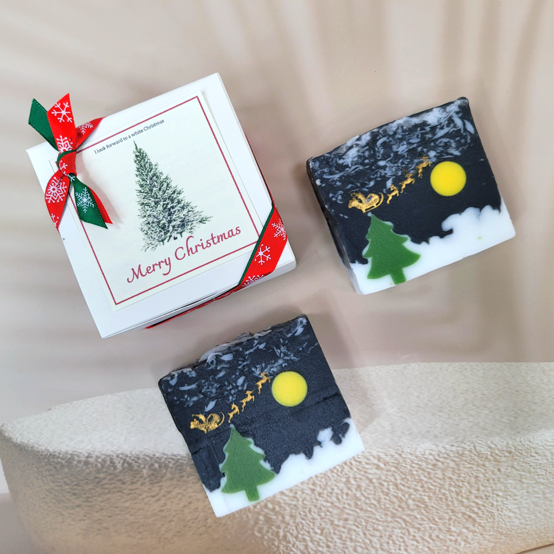 유진공방 (무료선물포장) 눈내리는 산타마을 크리스마스비누