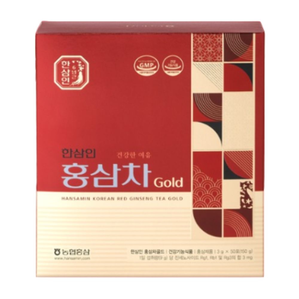[농협홍삼 한삼인]한삼인 홍삼차 골드 진세노사이드 면역 항산화 50포 : 롯데ON