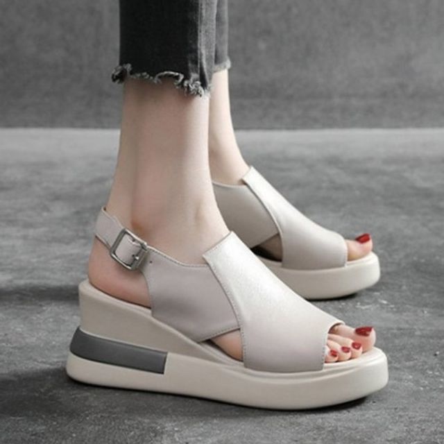 잇템즈 [빅세일]여성 샌들 푹신한 웨지 키높이