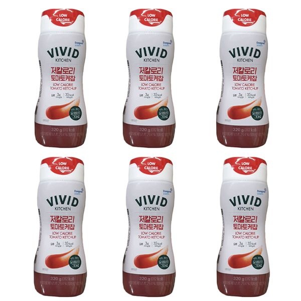 비비드키친 저칼로리 토마토케찹 320g x 6개