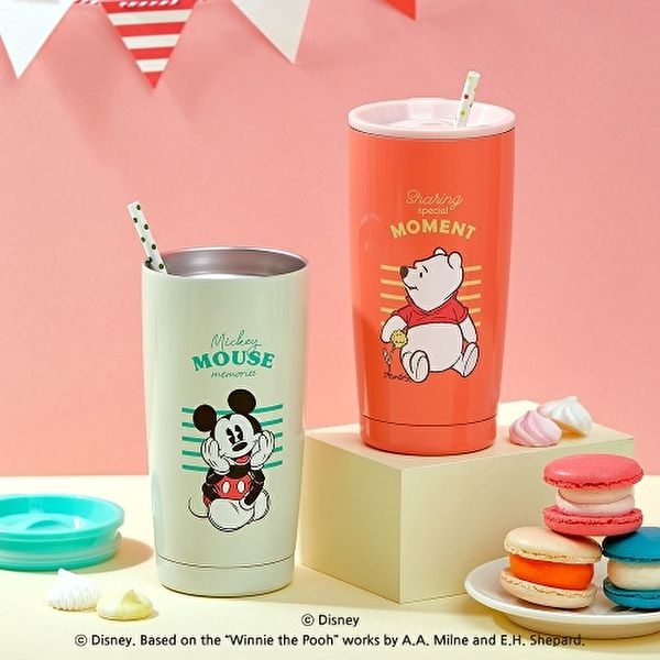 디즈니 [디즈니]디즈니 파스텔 스테인리스 텀블러_곰돌이푸_미키마우스