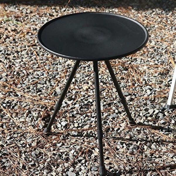 [베프몰]캠핑 nA011D297E0 경량 보조테이블 원형 블랙 1P 높이조절 테이블