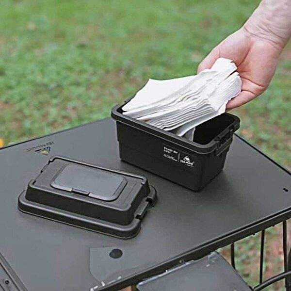 [베프몰]블랙 nA011F1D550 캠핑 미니 수납 박스 캠핑수납 물티슈 커버