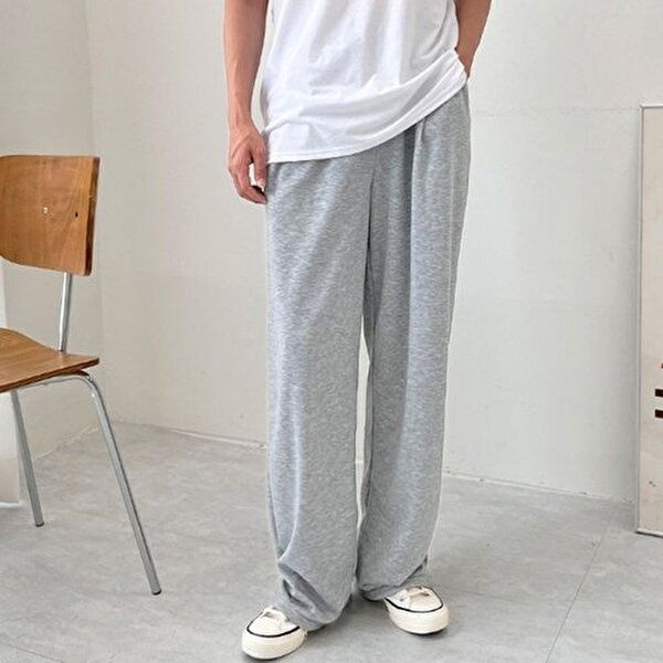 [엄지척]남성 그레이 추리닝 회색 헬스 알바 독서실 통바지