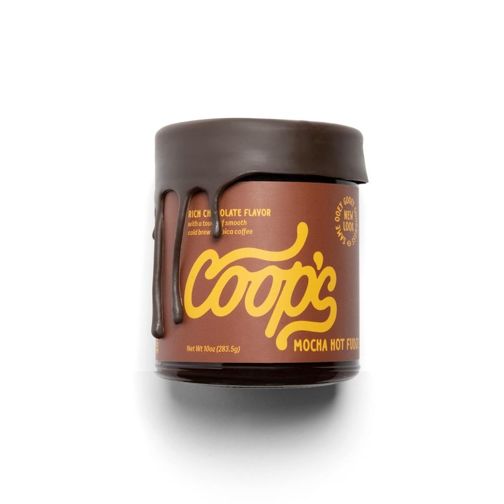 [해외] Coops 쿱스 모카 핫 퍼지 스프레드 잼 283g 아이스크림 쉐이크