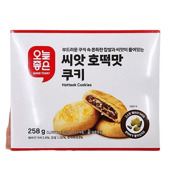 오늘좋은 오늘좋은 씨앗 호떡맛 쿠키 12개입 258g x 2개