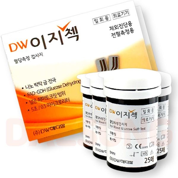 [오늘출발] 올메디쿠스 DW 이지첵 혈당지 100매 스트립 시험지