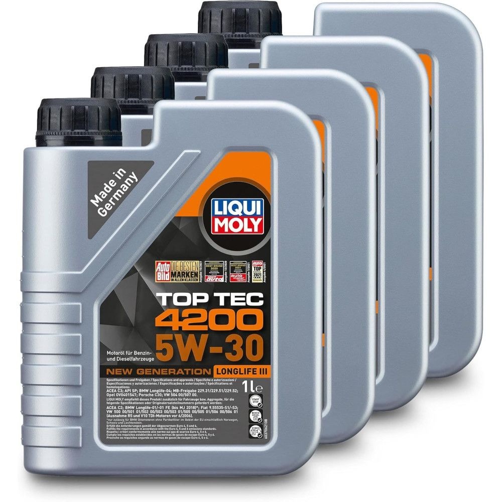 리퀴몰리 3706 탑텍 4200 5W30 엔진오일 1L x 4개