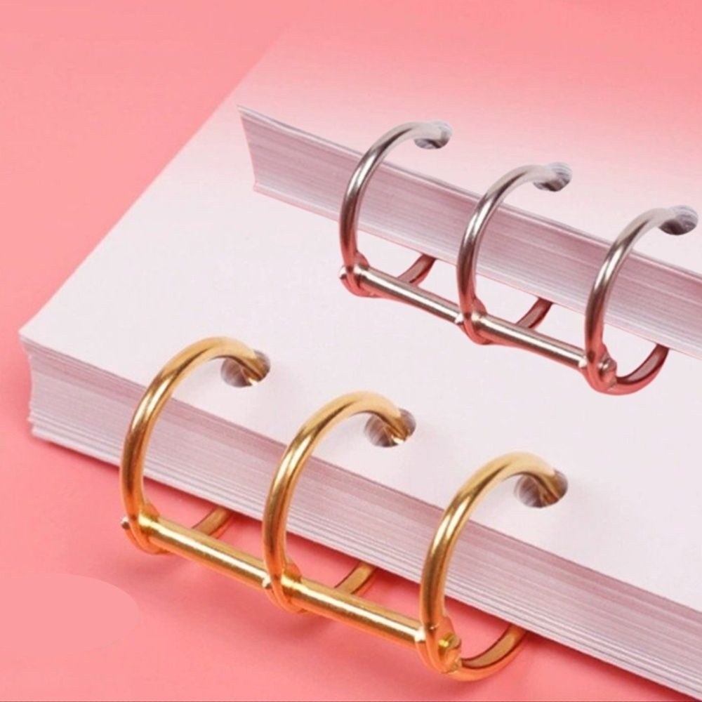 메탈 금속 3공링 3공 6공 루즈링 똑딱링 셀프 제본 클릭 4p 바인더 링 20mm