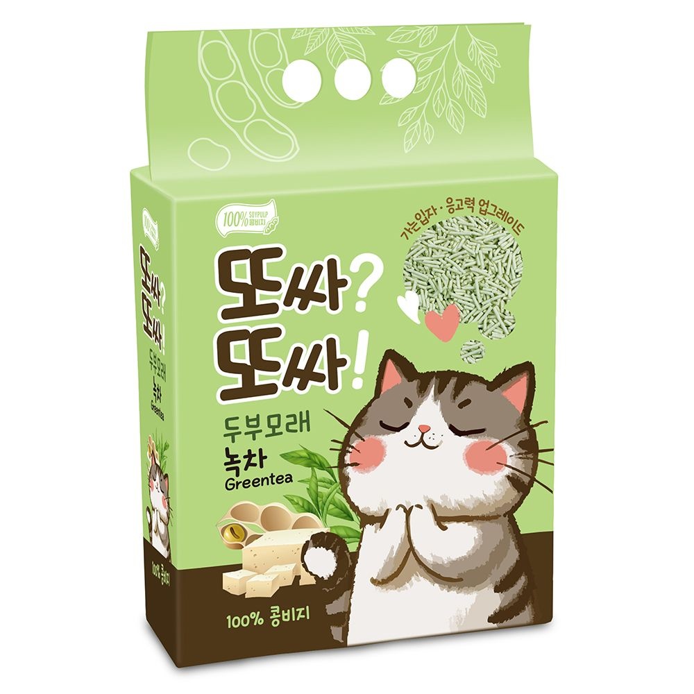 테비토퍼 또싸또싸 두부모래 가는입자 7L (2.5kg) X 6개