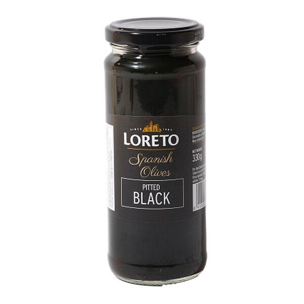 로레토 블랙올리브 피티드 330g x 2개