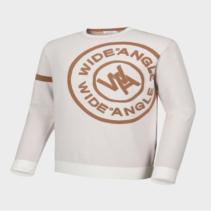 [롯데백화점] 와이드앵글 CO 로고 모티프 라운드 풀오버 MWMU24K71 LE1220009139