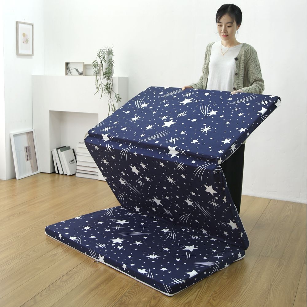 국산 단단한 접이식 3단 매트 매트리스 마블폼 폴드별자리 토퍼 바닥 1인용