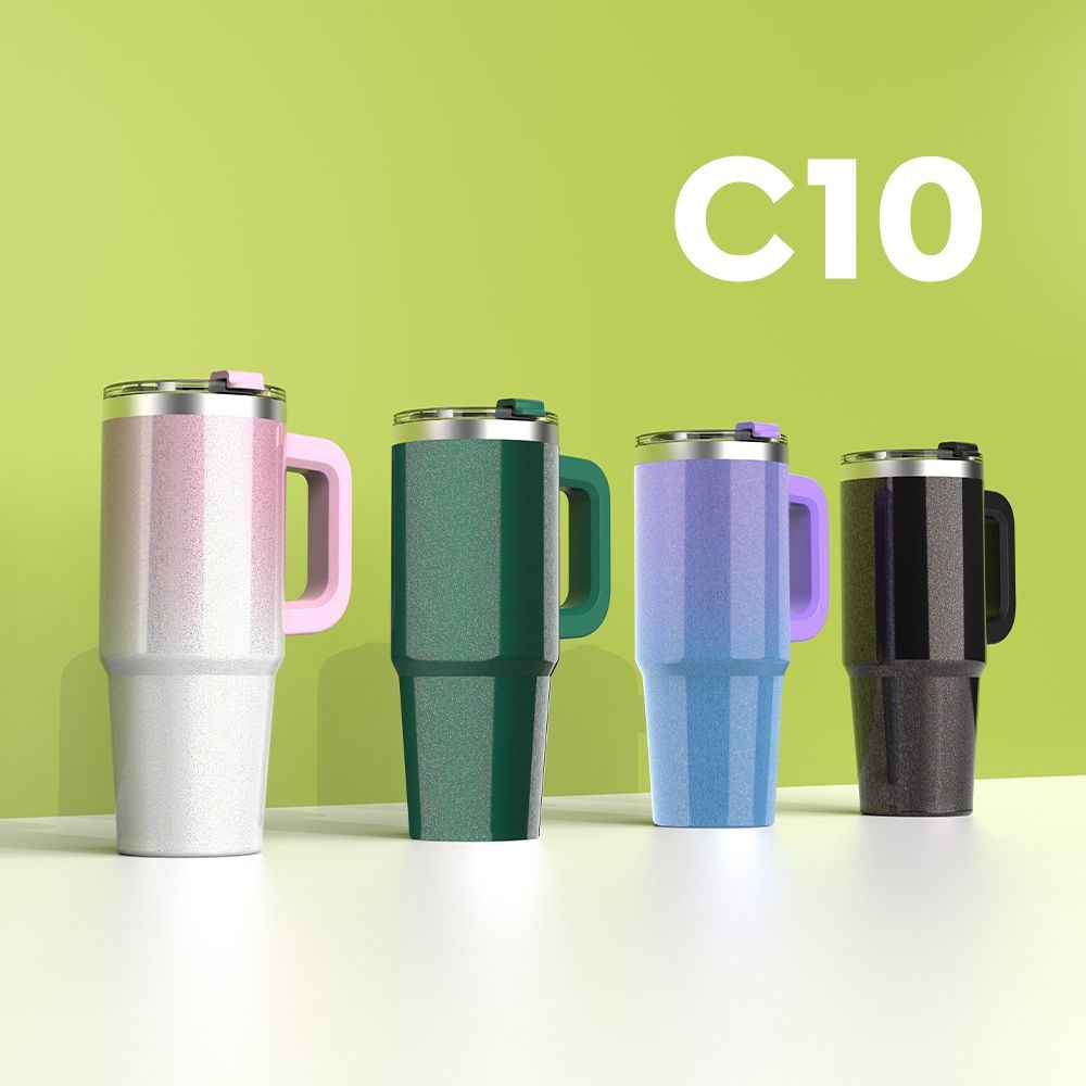 쿠팸 [쿠팸]-C10 글리터 핸들 텀블러 887ml