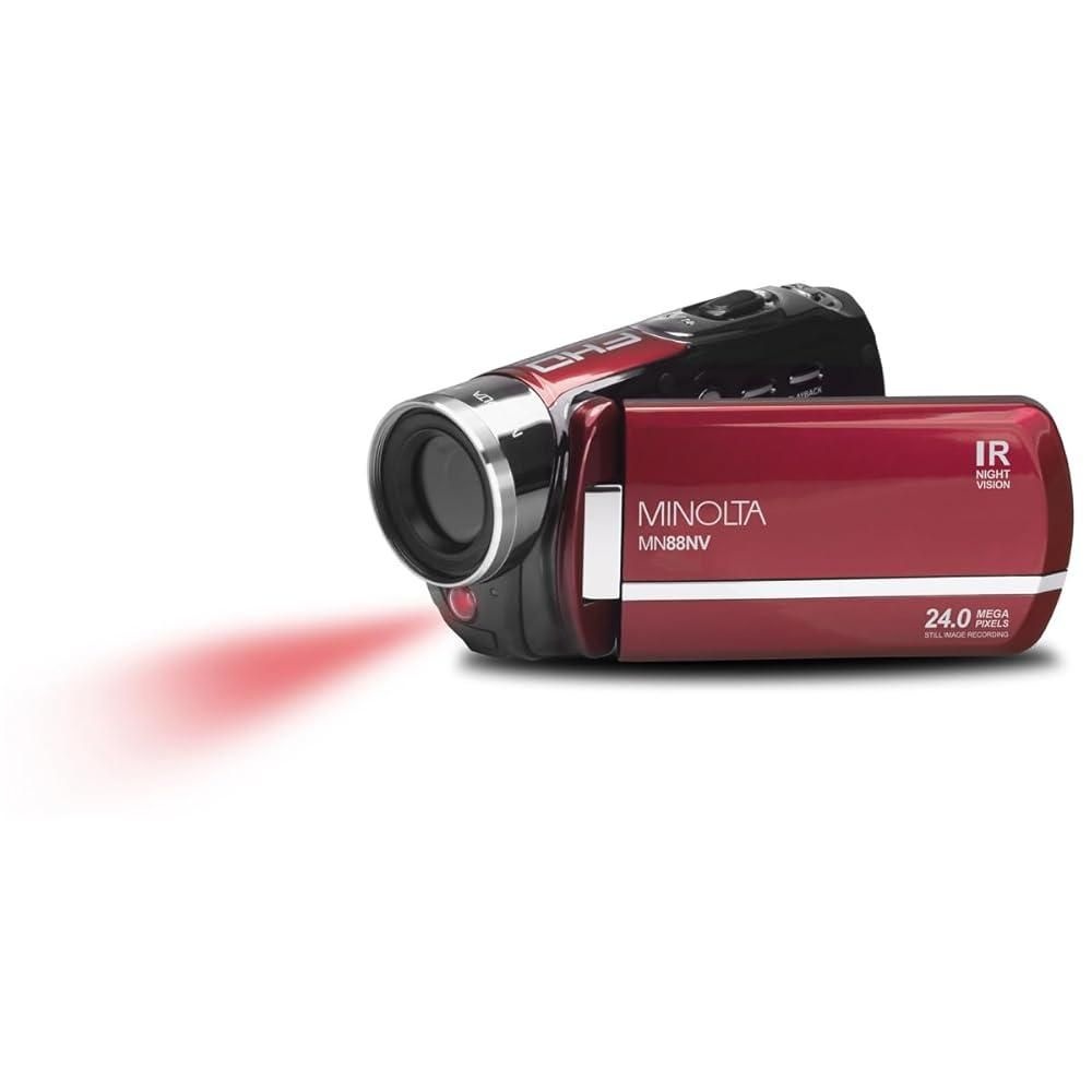 [해외] Minolta MN88NV 1080p 풀 HD 24MP 나이트 비전 캠코더, 32GB 메모리 카드 포함 211925