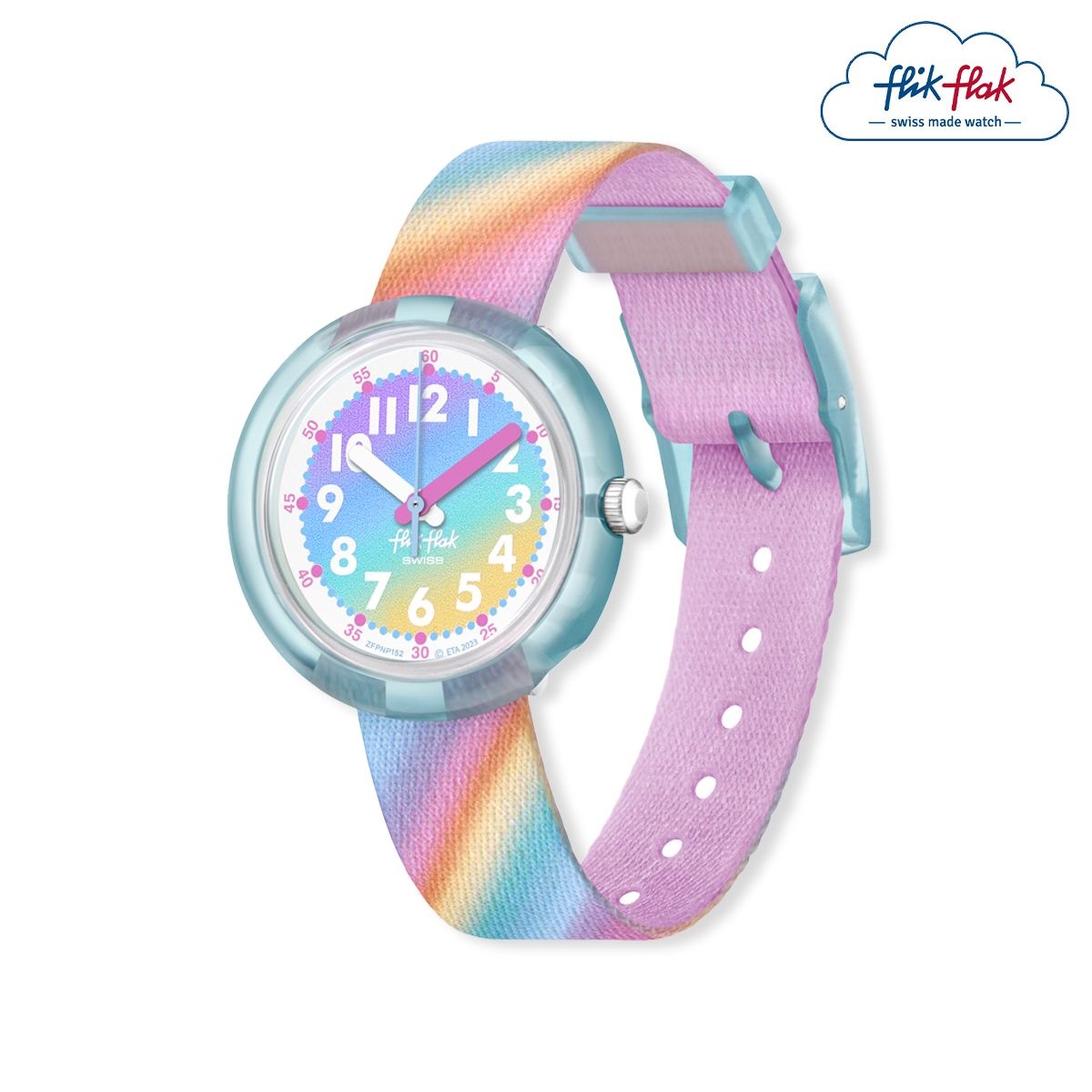 [본사] 플릭플락 유아용 시계 LIQUID RAINBOW FPNP152