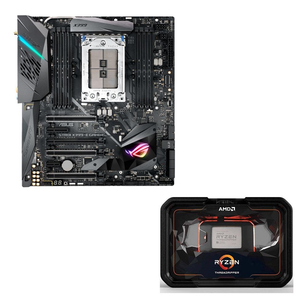 ASUS ROG STRIX X399-E GAMING 메인보드+AMD Ryzen ThreadRipper 2950X CPU 번들 백패널 미포함
