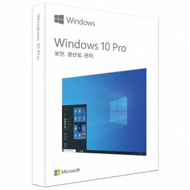 [정품] 마이크로소프트 윈도우 10 Pro DSP 한글 64bit(1회성) 공인스토어