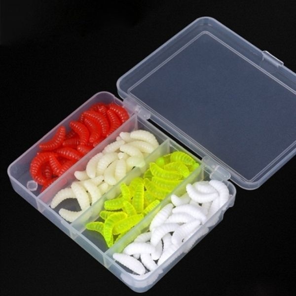 루어낚시 구더기 윔 세트 송어 빙어 미끼 찌 겨울 낚시용품 지렁이 미...