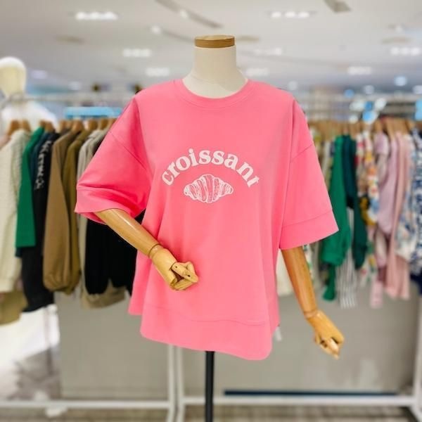 세정글로벌 [스테파니(대백)] A25TS5239_크로 5부 소매 티셔츠