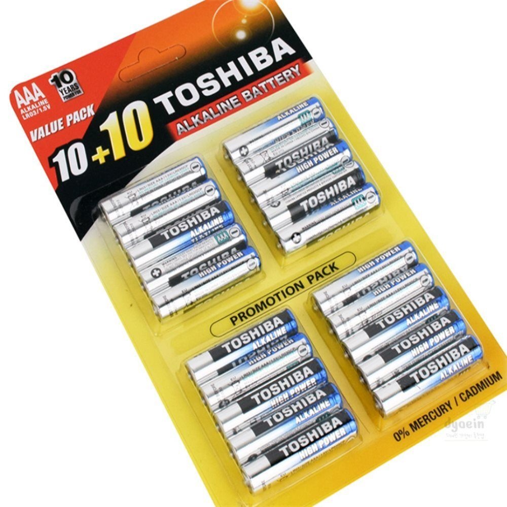 디에인샵 AAA 건전지 20입 소형건전지 알카라인건전지 손전등건전지