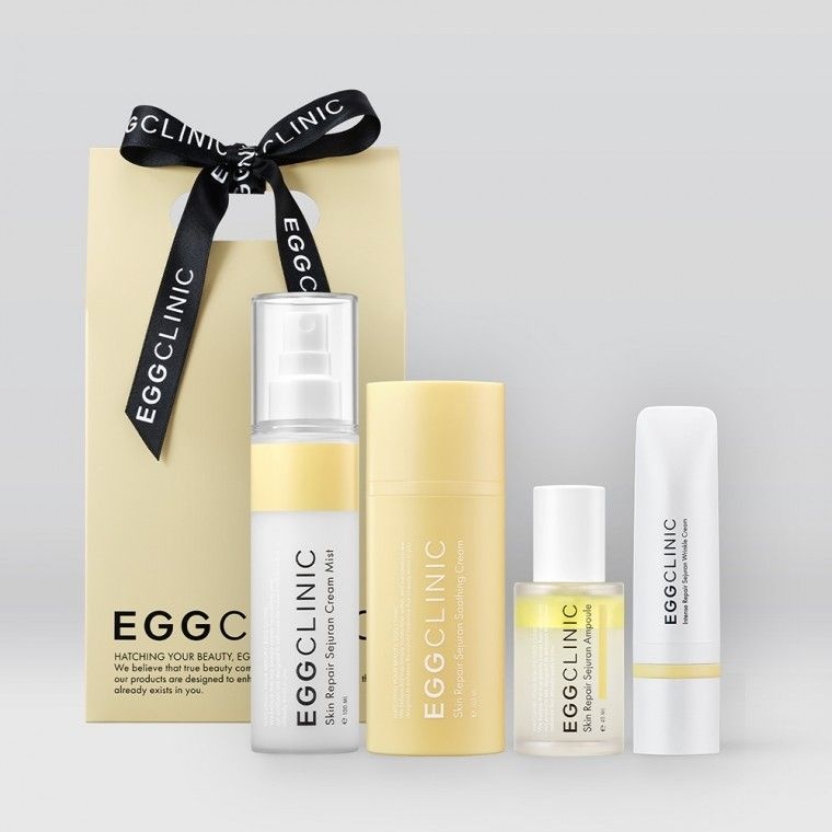(에그클리닉) 4종 선물세트(새쥬란 크림 미스트 (100ml)+앰플(40ml)+수딩 크림(15ml)+링클 크림(15ml)