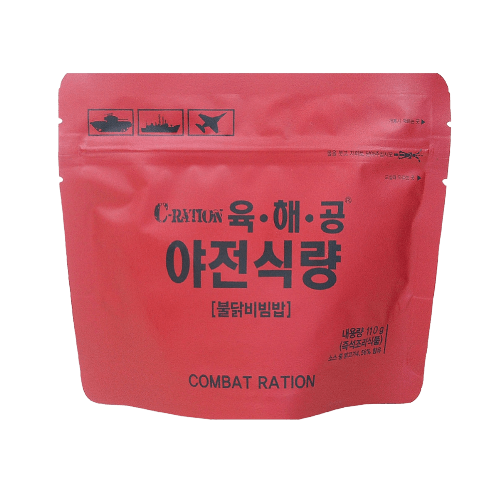 캠핑  낚시  등산 간식   육해공  야전식량  불닭비빔밥  110g  x 2개