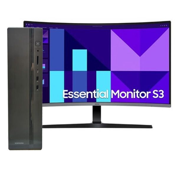 상품상세참조 [온누리상품 상생페이백] 삼성전자 DM500SHA-AC51B 인텔 코어 울트라5 램16G SSD512G 윈도우11홈 슬림형 +32형(S32D39) 1500R 커브드모니터