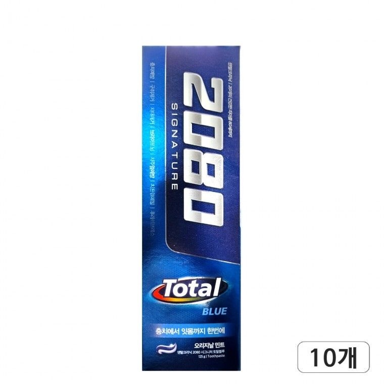 애경 애경 2080치약 2080 시그니처 토탈블루 치약 국내치약 국민치약 프라그제거 구강 관리 애경