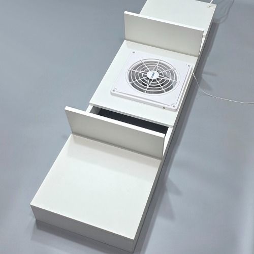 레드시티 창문환풍기 시스템창호 여닫이창문용1구 2도어 박스형 1424x372mm 이알이브