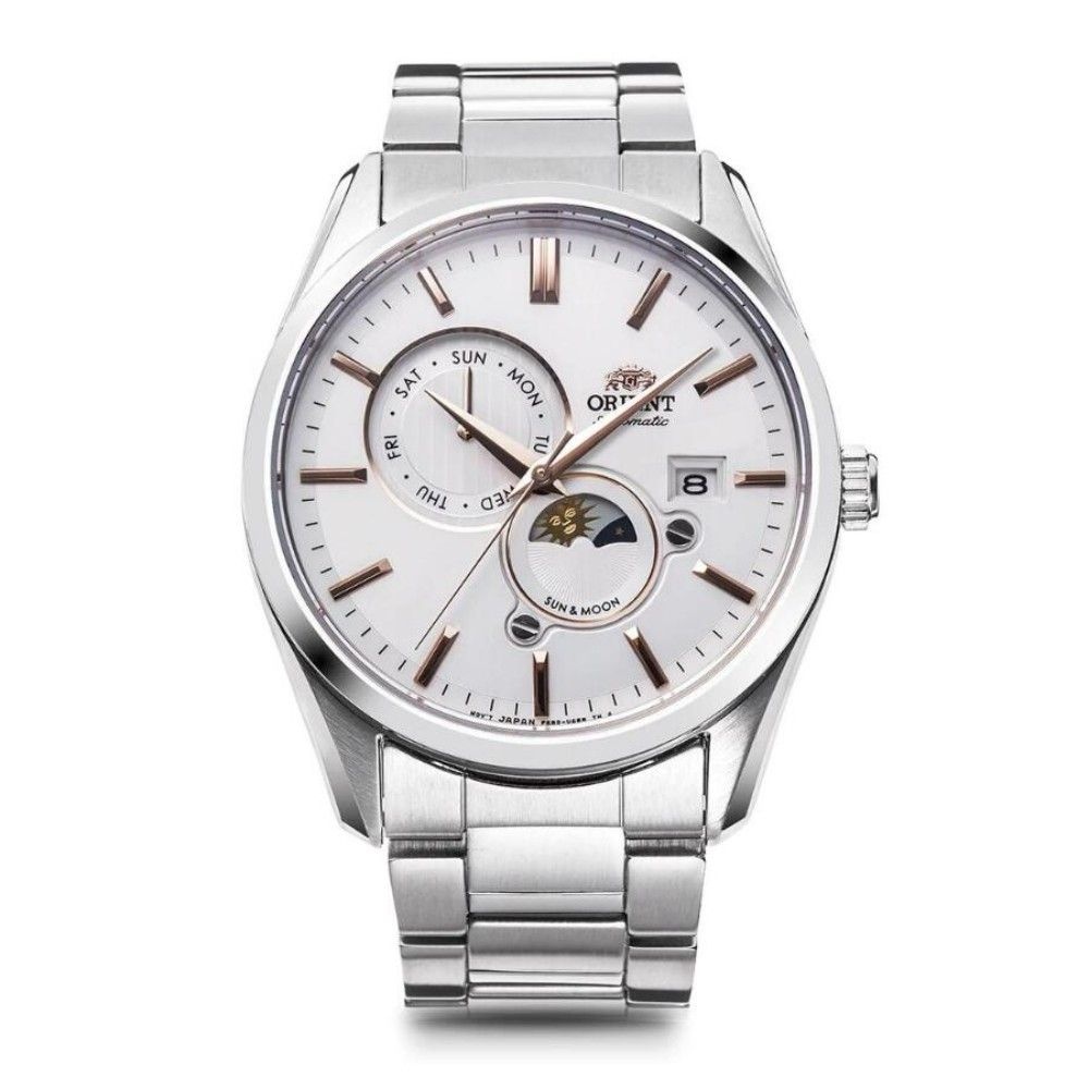 [해외] 오리엔트 ORIENT SUN & MOON 선앤문 RNAK0301S 기계식 오토매틱 손목시계 국내 업체 보증 포함 컨템포러리