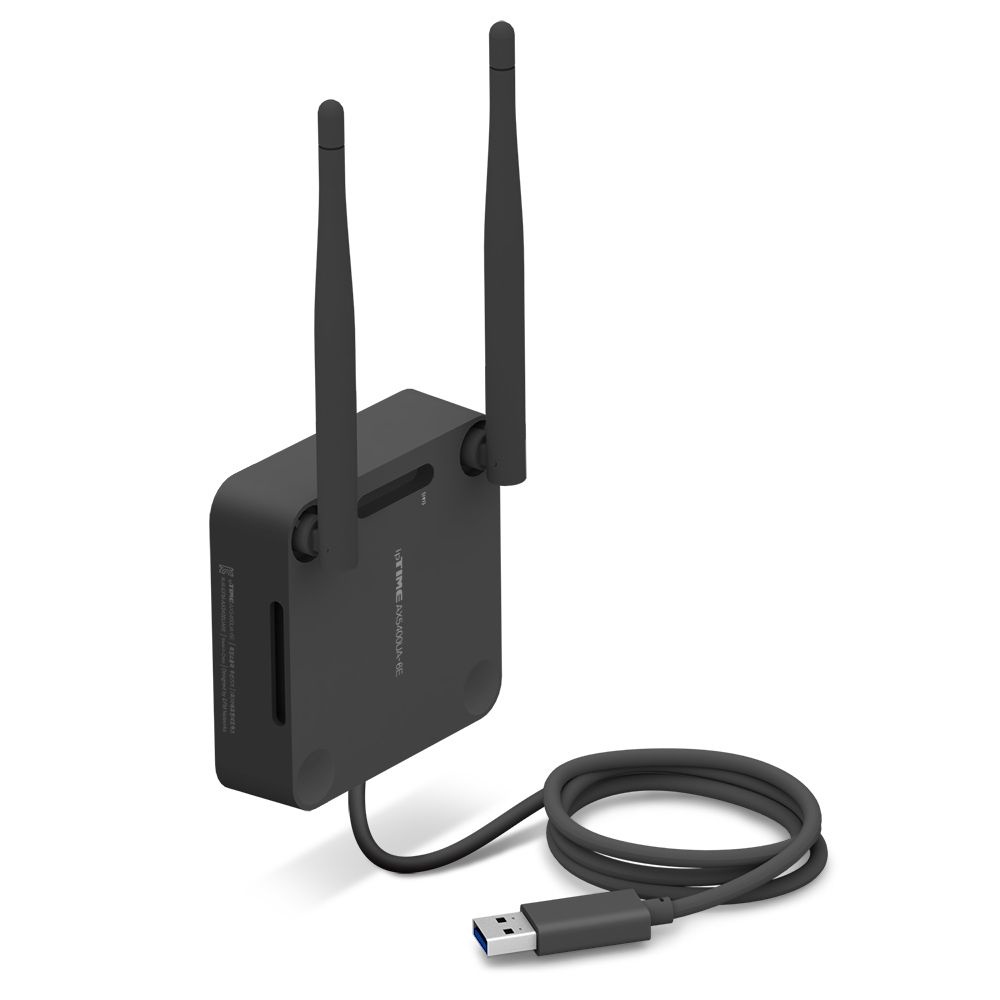 아이피타임 ipTIME AX5400UA-6E AX5400 USB Wi-Fi 6E 무선랜카드 블랙