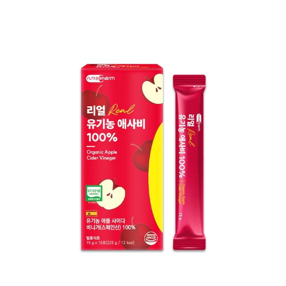 뉴트라팜 리얼 유기농 애사비100 15g x 15포