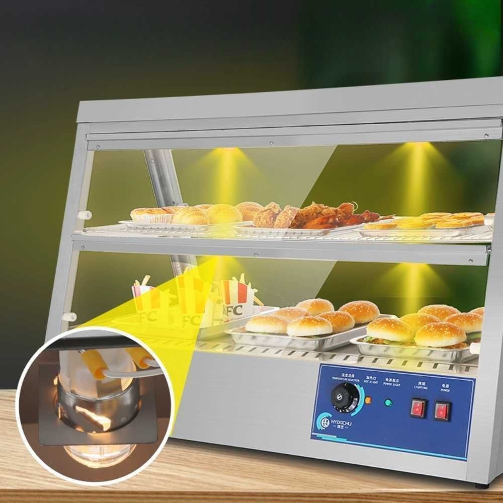[해외] 휴게소 편의점 치킨 음식 보온 쇼케이스 업소용 온장고 진열대